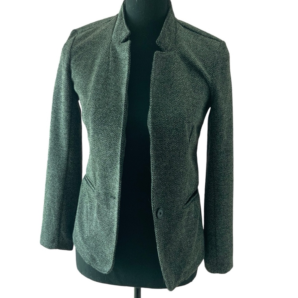 Banana Republic lightweight jacket/ blazer in black and white size Petite XXS